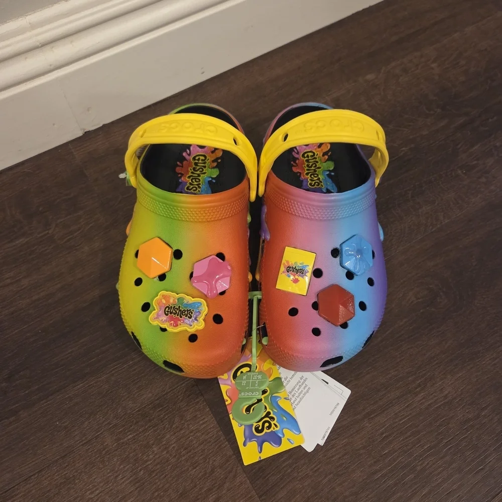 New Authentic Kids Crocs Gushers Slides Shoes  Limited Edition Youth